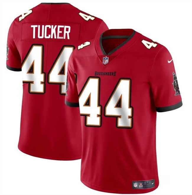 Men & Women & Youth Tampa Bay Buccaneers #44 Sean Tucker Red Vapor Limited Stitched Jersey